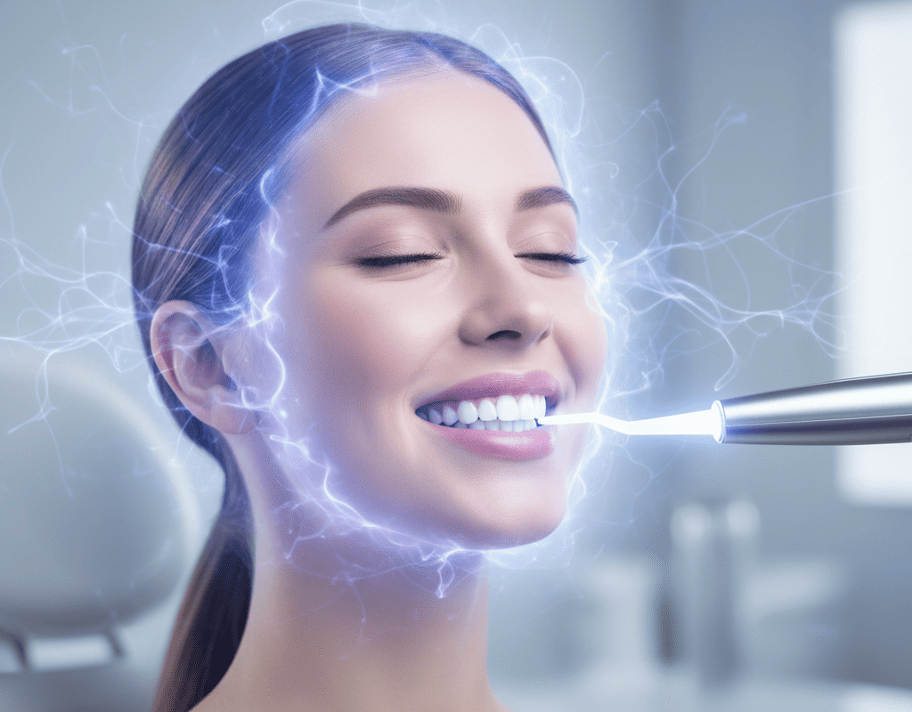 Plasma teeth whitening