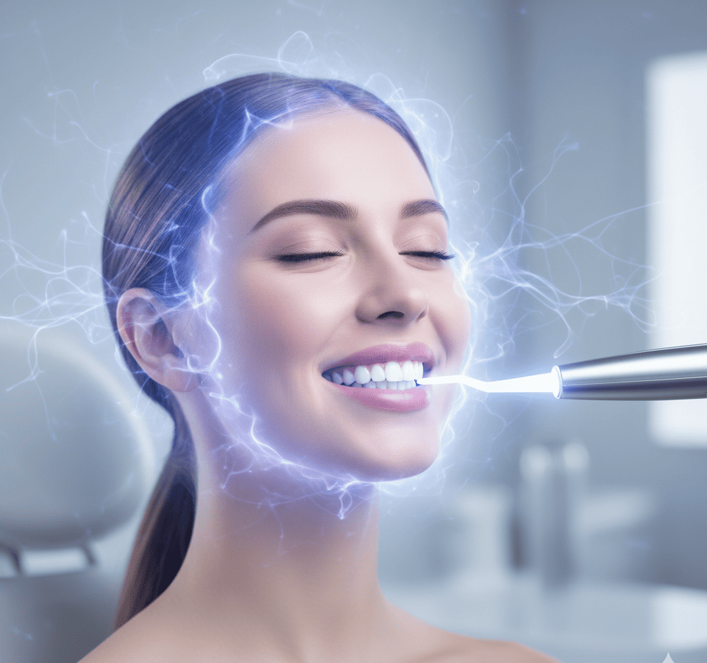 Plasma teeth whitening