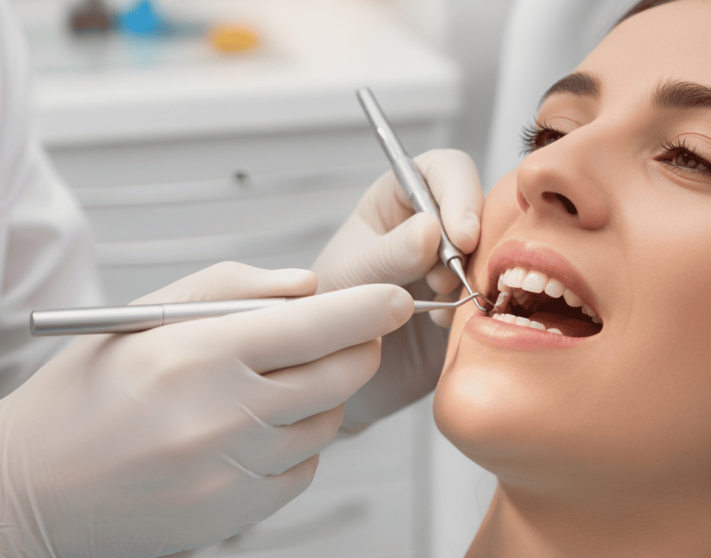 ازالة تركيبة الاسنان