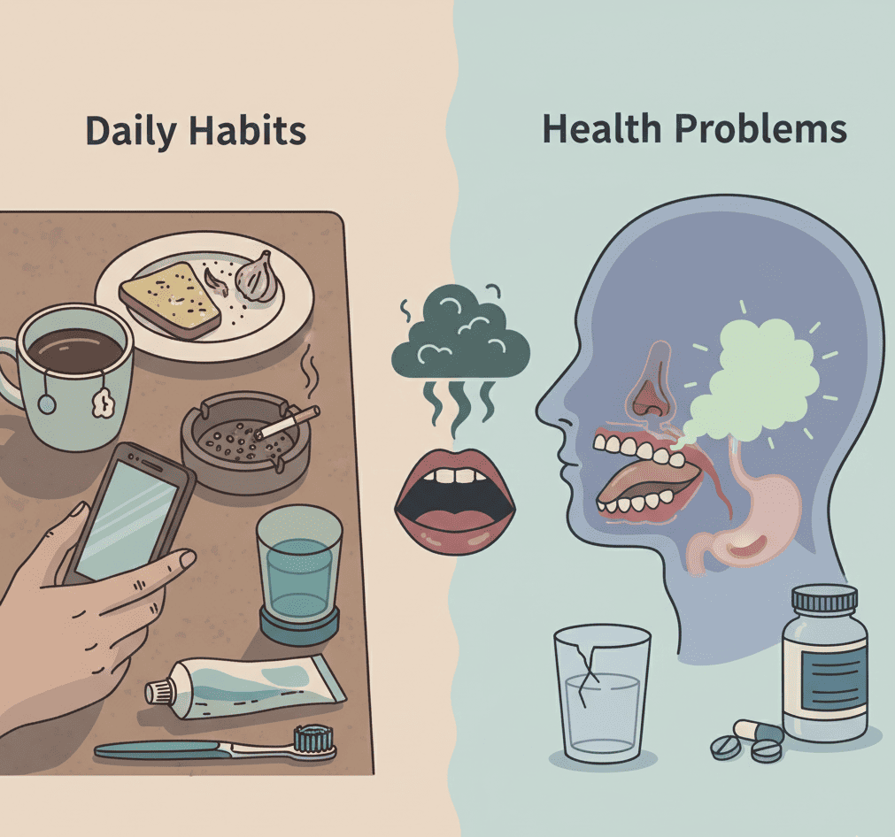 اسباب رائحة النفس الكريهة