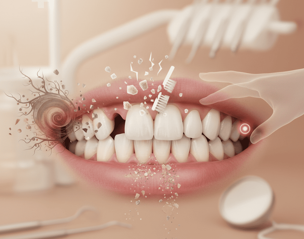 اسباب فراغات الاسنان