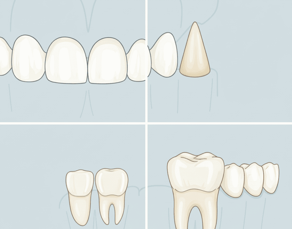 اسنان الانسان واسمائها