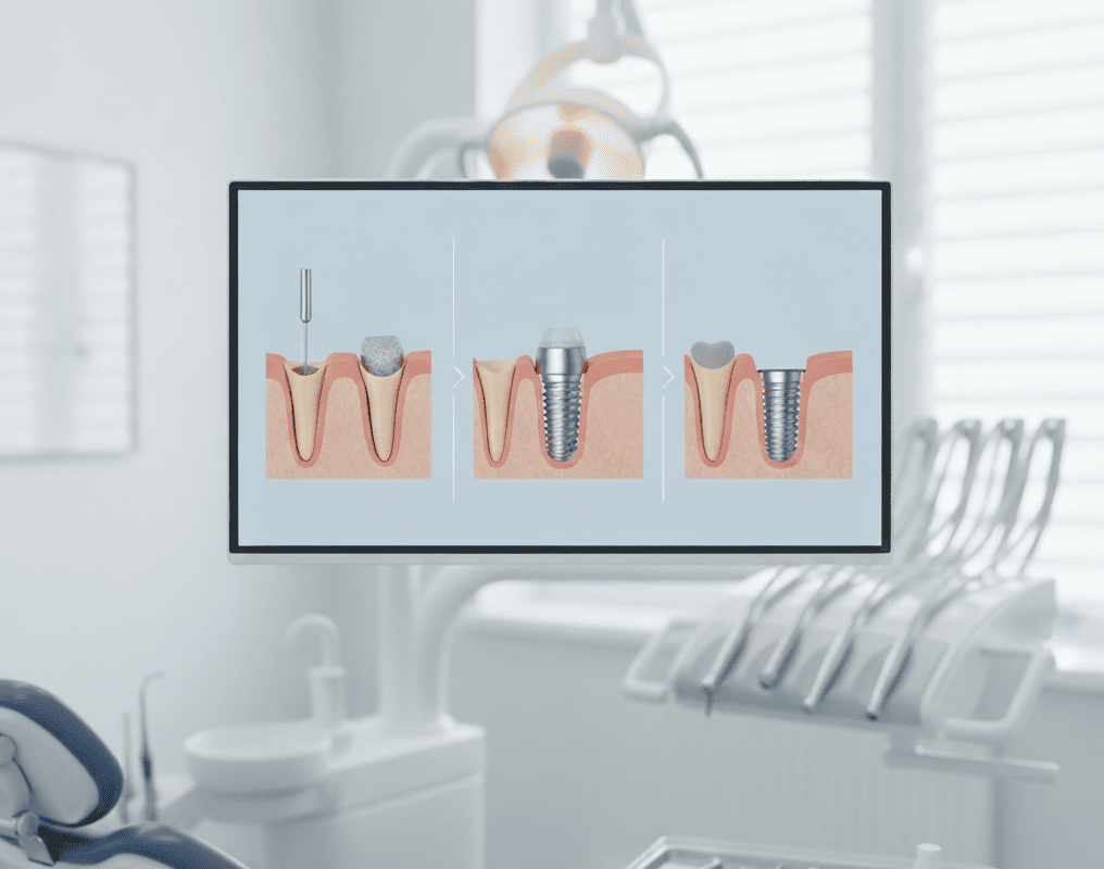 طريقة تركيب دعامة الأسنان